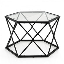 Charger l&#39;image dans la galerie, Modern Glass Coffee Table - Central Table Suitable for Living Room and Cafe

