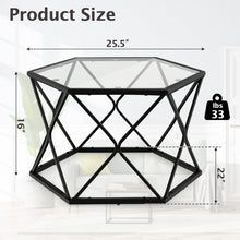 Charger l&#39;image dans la galerie, Modern Glass Coffee Table - Central Table Suitable for Living Room and Cafe
