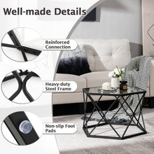 Charger l&#39;image dans la galerie, Modern Glass Coffee Table - Central Table Suitable for Living Room and Cafe
