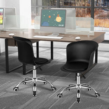 Load image into Gallery viewer, Costway Modern 2-Piece Small Swivel Chair Set - Office Chair and Computer Chair Suitable for Bedroom, Study, and Conference Room
