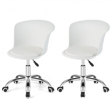 Load image into Gallery viewer, Costway Modern 2-Piece Small Swivel Chair Set - Office Chair and Computer Chair Suitable for Bedroom, Study, and Conference Room
