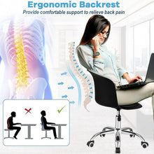 Load image into Gallery viewer, Costway Modern 2-Piece Small Swivel Chair Set - Office Chair and Computer Chair Suitable for Bedroom, Study, and Conference Room
