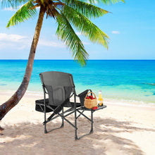 Charger l&#39;image dans la galerie, Folding Camp Chair with Cooler Bag and Folding Table - Suitable for Outdoor Camping, Beach, and Travel
