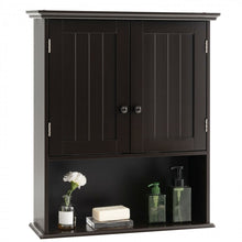 Charger l&#39;image dans la galerie, Wall-Mounted Double-Door Bathroom Cabinet with Shelves
