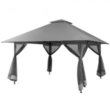 Load image into Gallery viewer, Costway 13x13 ft Outdoor Gazebo Canopy Pop-Up Tent with Mesh Walls - Suitable for Backyard Weddings and Parties
