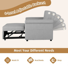 Load image into Gallery viewer, 3-in-1 Multifunctional Single-Seater Armchair Sofa Convertible Folding Bed
