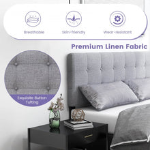 Load image into Gallery viewer, Modern Minimalist Linen Upholstered Headboard - Easy Assembly

