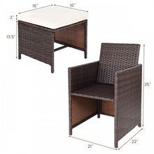 Load image into Gallery viewer, 10-Piece Outdoor Patio Fashionable Dining Set with Washable Cushions
