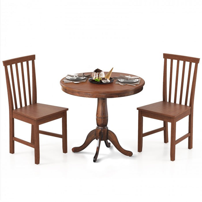Costway Vintage Round Dining Room Table Sets of 3 - Suitable for Restaurant and Cafe