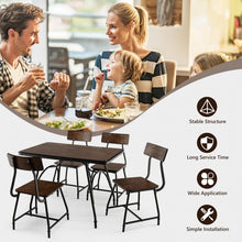 Charger l&#39;image dans la galerie, Industrial Style Dining Table with Adjustable Legs - Suitable for Kitchen and Restaurant
