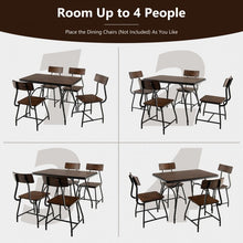 Charger l&#39;image dans la galerie, Industrial Style Dining Table with Adjustable Legs - Suitable for Kitchen and Restaurant

