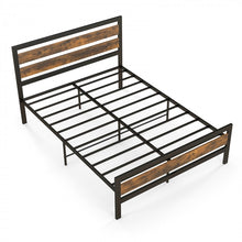 Load image into Gallery viewer, Industrial Style Metal Bed Frame with Headboard and Footboard
