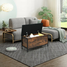 Load image into Gallery viewer, Vintage Entryway Padded Long Storage Ottoman Shoe Bench
