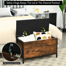 Load image into Gallery viewer, Vintage Entryway Padded Long Storage Ottoman Shoe Bench
