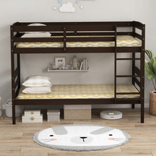 Load image into Gallery viewer, Solid Wood Bunk Bed with Safety Rails and Ladder for Bedroom
