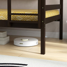 Load image into Gallery viewer, Solid Wood Bunk Bed with Safety Rails and Ladder for Bedroom
