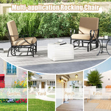 Load image into Gallery viewer, Outdoor Patio Garden Rocking Chair with Foam Seat Cushion
