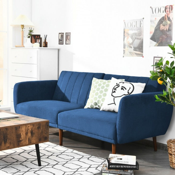 Costway Modern Couch Sofa Bed Futon Sofa Bed Convertible Adjustable - Suitable for Living Room, Bedroom, and Dormitory