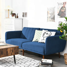 Charger l&#39;image dans la galerie, Costway Modern Couch Sofa Bed Futon Sofa Bed Convertible Adjustable - Suitable for Living Room, Bedroom, and Dormitory
