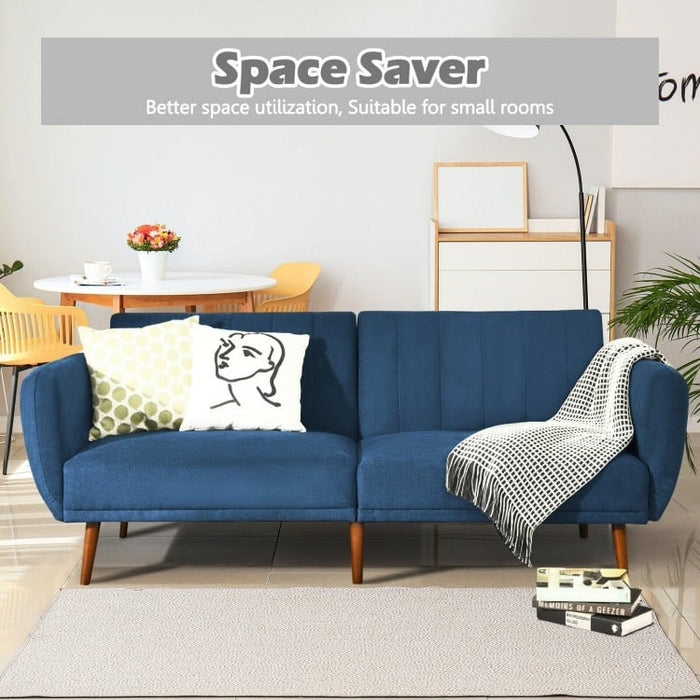 Costway Modern Couch Sofa Bed Futon Sofa Bed Convertible Adjustable - Suitable for Living Room, Bedroom, and Dormitory