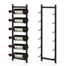 Load image into Gallery viewer, Black Wall Hanging Wine Rack - Suitable for Living Room and Dining Room
