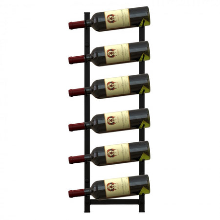 Black Wall Hanging Wine Rack - Suitable for Living Room and Dining Room