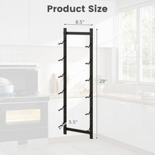 Load image into Gallery viewer, Black Wall Hanging Wine Rack - Suitable for Living Room and Dining Room
