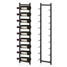 Load image into Gallery viewer, Black Wall Hanging Wine Rack - Suitable for Living Room and Dining Room
