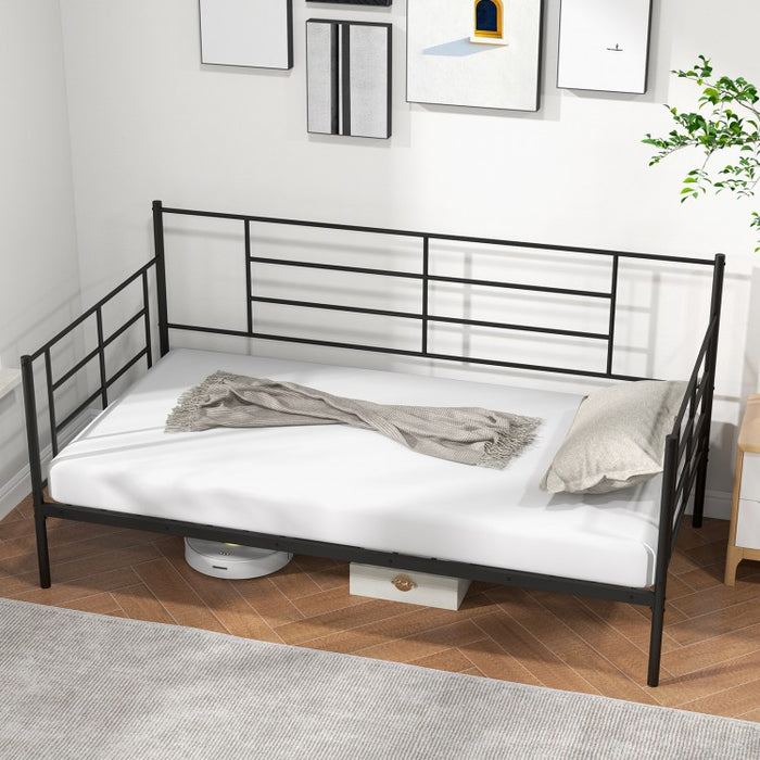 Multi-Functional Industrial-Style Metal Sofa Bed Frame