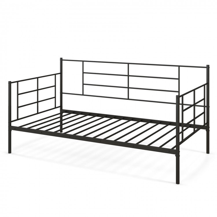 Multi-Functional Industrial-Style Metal Sofa Bed Frame