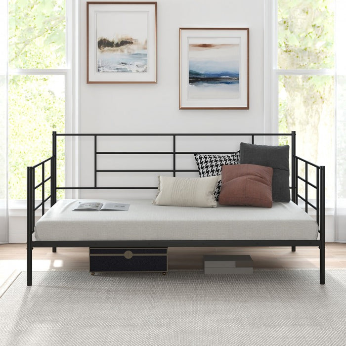 Multi-Functional Industrial-Style Metal Sofa Bed Frame