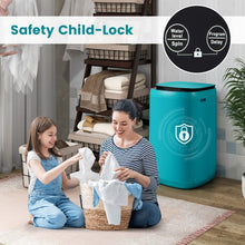Charger l&#39;image dans la galerie, 7.7 lbs Portable Blue/White Fully Automatic Washing Machine
