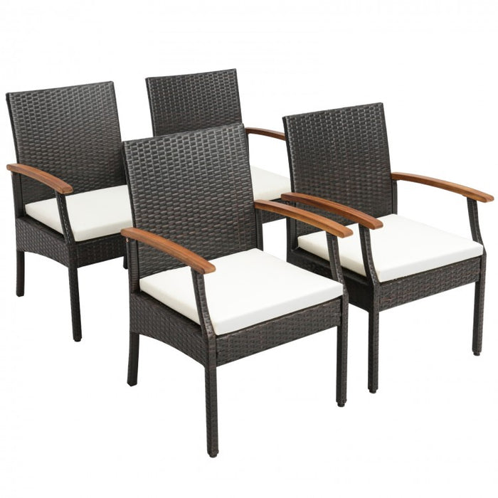 7-Piece Outdoor Patio Rattan Dining Set