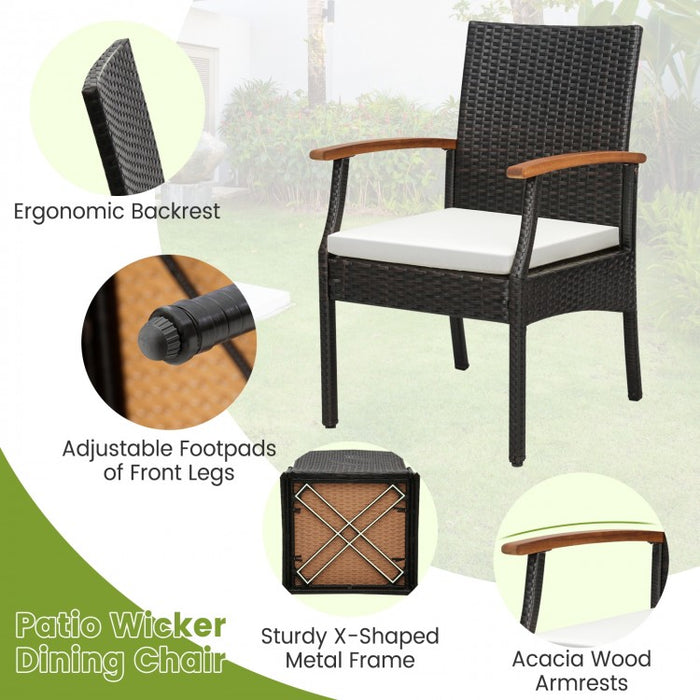 7-Piece Outdoor Patio Rattan Dining Set
