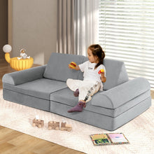 Load image into Gallery viewer, 8-Piece Indoor Children&#39;s Play Sofa Furniture Set, Machine Washable
