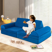 Load image into Gallery viewer, 8-Piece Indoor Children&#39;s Play Sofa Furniture Set, Machine Washable
