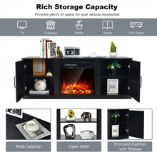 Load image into Gallery viewer, 58-inch TV Stand with Storage Cabinets, Fits up to 65-inch TV
