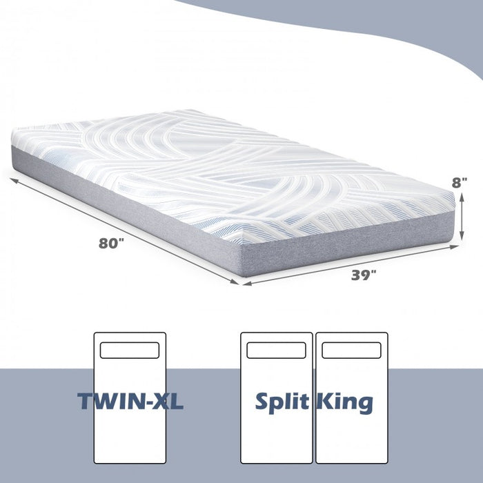 8-Inch Ice Silk Adjustable Memory Foam Mattress