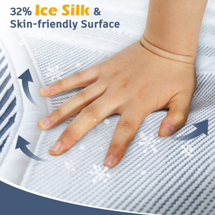 8-Inch Ice Silk Adjustable Memory Foam Mattress