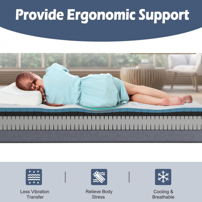 8-Inch Ice Silk Adjustable Memory Foam Mattress