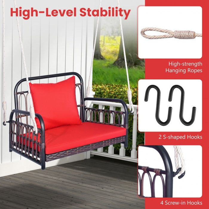 Outdoor Patio Hanging Swing Chair with Cushions