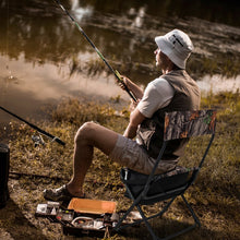 Charger l&#39;image dans la galerie, Outdoor Folding Camping Chair with Storage Bag - Suitable for Hiking, Fishing, Camping, and Picnics
