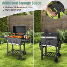 Charger l&#39;image dans la galerie, Outdoor Patio/Camping Folding Side Table with Charcoal Grill Barbecue
