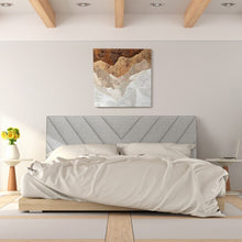 Load image into Gallery viewer, Costway Gray Modern Minimalist Linen Padded Headboard
