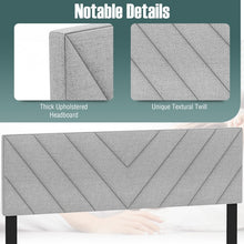 Load image into Gallery viewer, Costway Gray Modern Minimalist Linen Padded Headboard
