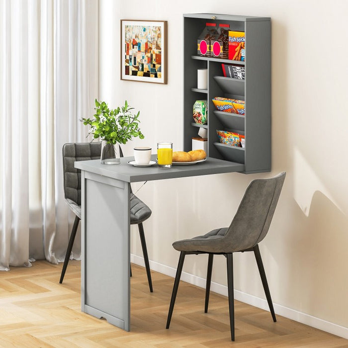 Wall-Mounted Foldable Desk for Office or Computer