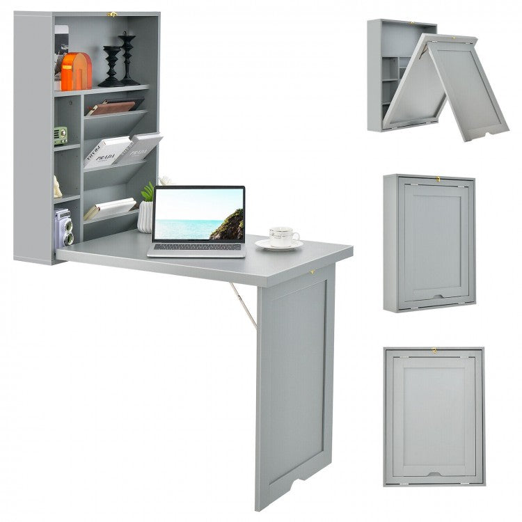 Wall-Mounted Foldable Desk for Office or Computer