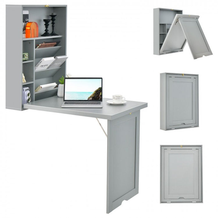 Wall-Mounted Foldable Desk for Office or Computer