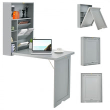 Load image into Gallery viewer, Wall-Mounted Foldable Desk for Office or Computer
