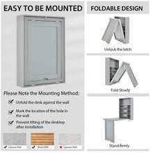 Load image into Gallery viewer, Wall-Mounted Foldable Desk for Office or Computer
